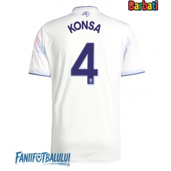 Aston Villa Ezri Konsa #4 Tricou Fotbal Replică 2025-26 Barbati Treilea